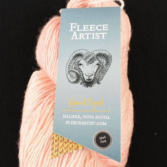 Fleece Artist Merino Slim Yarn 100% Superwash Merino Hand-Dyed Shell Pink - Picture 3 of 4
